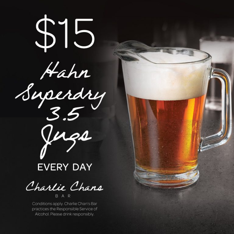 Daily $15 Beer Happy Hour Special - Charlie Chans
